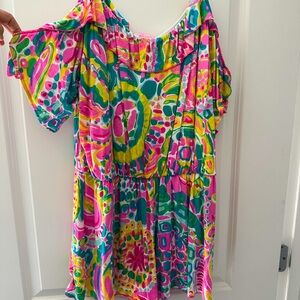 Vibrant Multicolor Off-Shoulder Lilly Pulitzer Romper